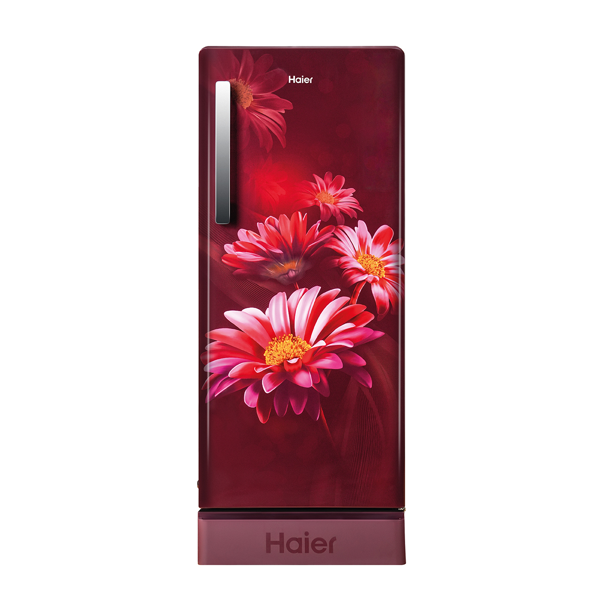 Haier 190L 5 Star Red Hilton Single Door Refrigerator with Base Drawer, Inverter Compressor